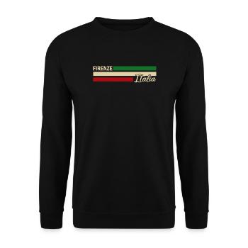 Italie - Florence - Florence - Italie - Sweat-shirt Unisexe - noir - Devant - Alina (178cm) & Michal (187cm)