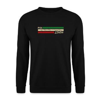 Italia - Pisa - Italien - Italy - Unisex Sweatshirt - black - Front - Alina (178cm) & Michal (187cm)