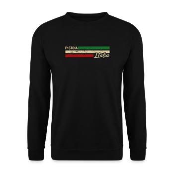 Italia - Pistoia - Italien - Italy - Unisex Sweatshirt - black - Front - Alina (178cm) & Michal (187cm)