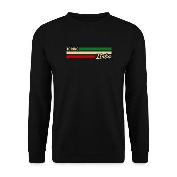 Italia - Torino - Turin - Italien - Italy - Unisex Sweatshirt - black - Front - Alina (178cm) & Michal (187cm)