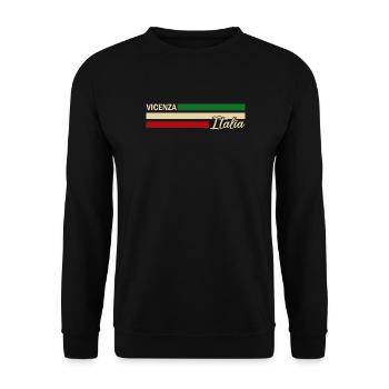 Italia - Vicenza - Italien - Italy - Sweat-shirt Unisexe - noir - Devant - Alina (178cm) & Michal (187cm)
