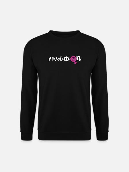 Revoluti♀n – Frauenpower - Unisex Pullover - Schwarz