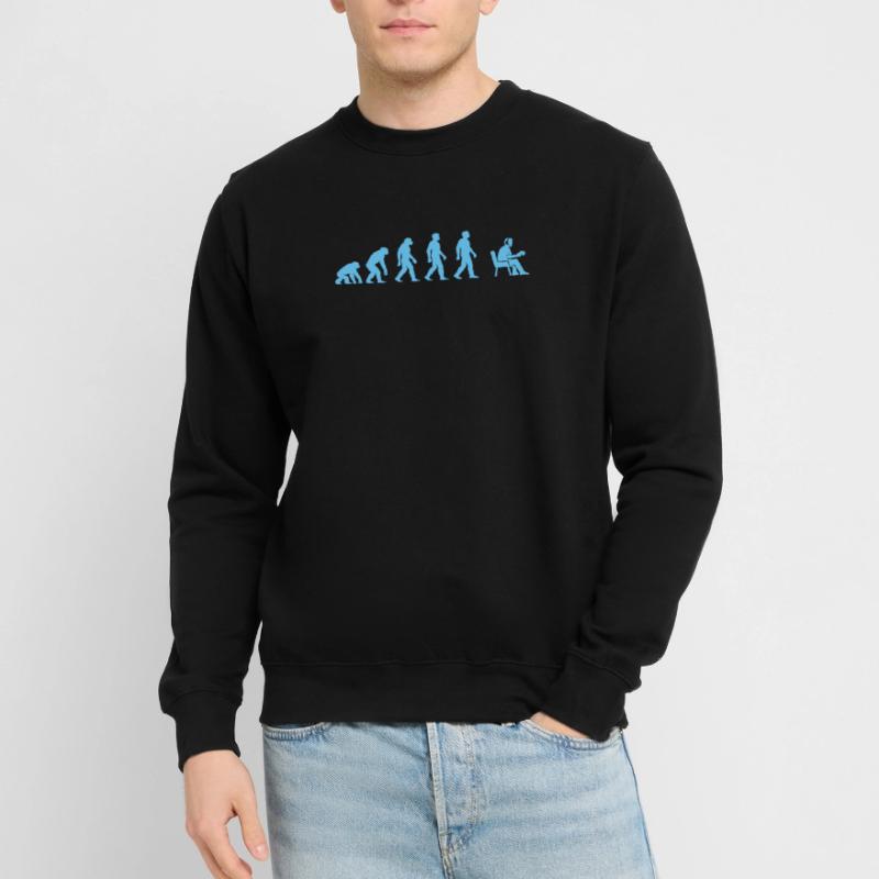 Evolution to office work Unisex Sweatshirt