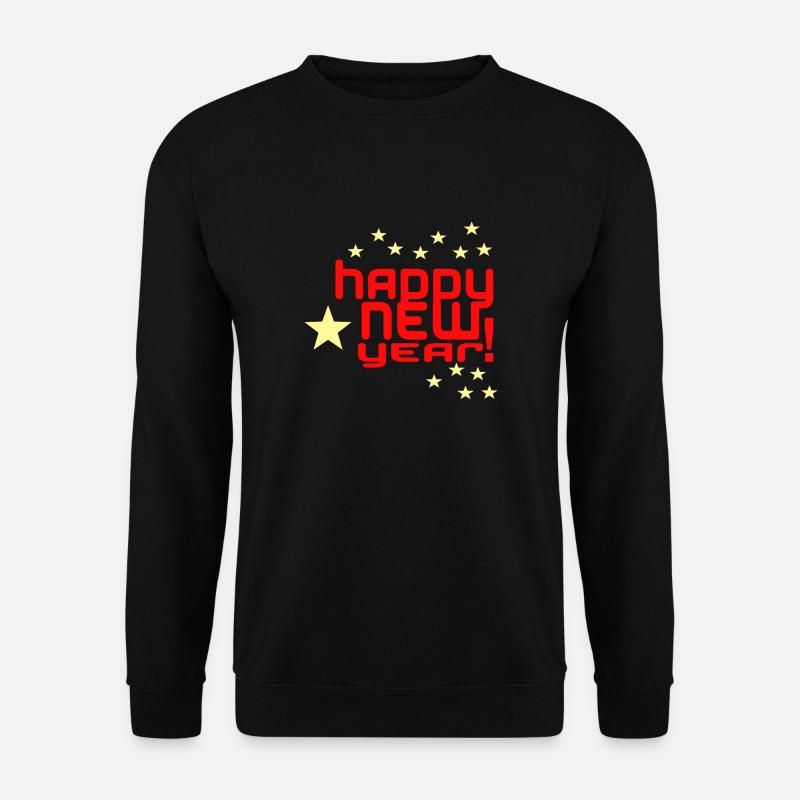 Happy New Year - Unisex Pullover - Schwarz