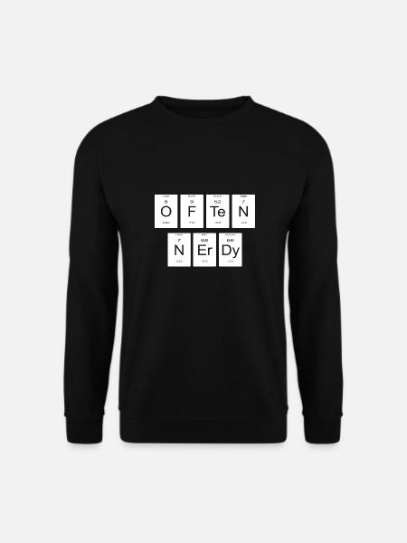 Periodic Table Gift Nerd - Unisex Sweatshirt - black