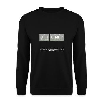Oh Crap! - Unisex Sweatshirt - black - Front - Alina (178cm) & Michal (187cm)
