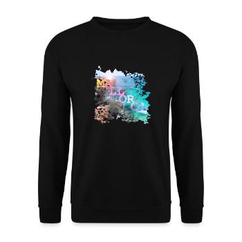 Majorca - Unisex Sweatshirt - black - Front - Alina (178cm) & Michal (187cm)