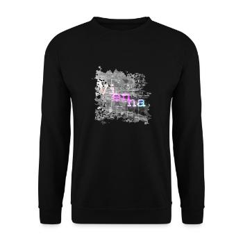 Vienna - Unisex Sweatshirt - black - Front - Alina (178cm) & Michal (187cm)