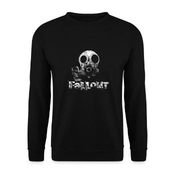Fallout gas masks shirt - Unisex Sweatshirt - black - Front - Alina (178cm) & Michal (187cm)