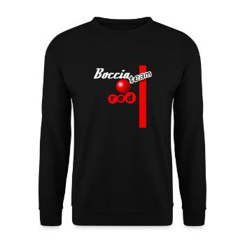Bocce Team Red - Unisex Sweatshirt - black - Front - Alina (178cm) & Michal (187cm)