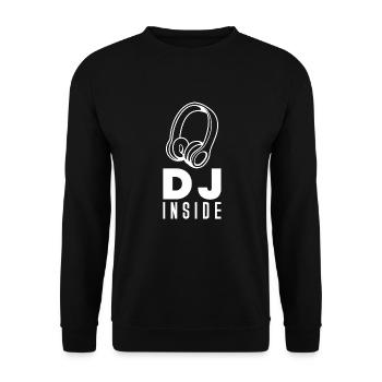 DJ Records Djane Platine Musique Vinyle - Sweat-shirt Unisexe - noir - Devant - Alina (178cm) & Michal (187cm)
