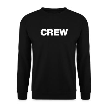 Crew - Unisex Sweatshirt - black - Front - Alina (178cm) & Michal (187cm)