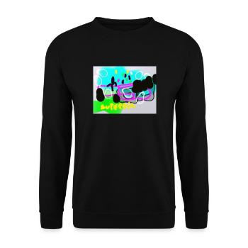 edgar superoil - Unisex Pullover - Schwarz - Vorne - Alina (178cm) & Michal (187cm)