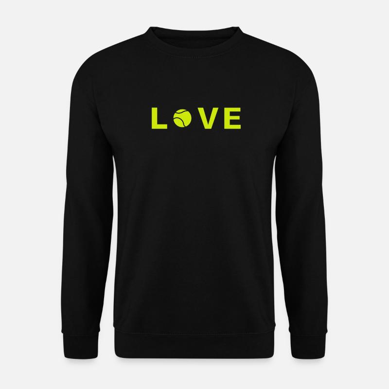 Tennis Love - Unisex Pullover - Schwarz