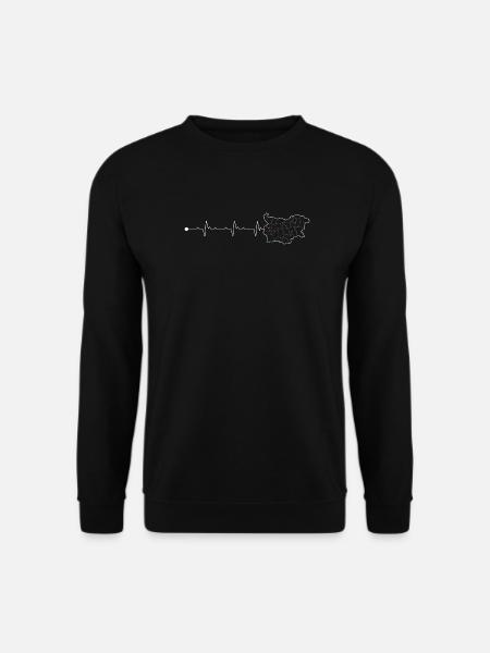 Turkey Heartbeat Map - Unisex Sweatshirt - black