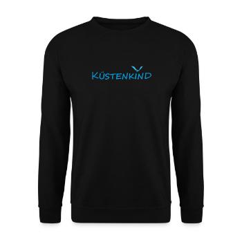 KÜSTENKIND - Unisex Pullover - Schwarz - Vorne - Alina (178cm) & Michal (187cm)