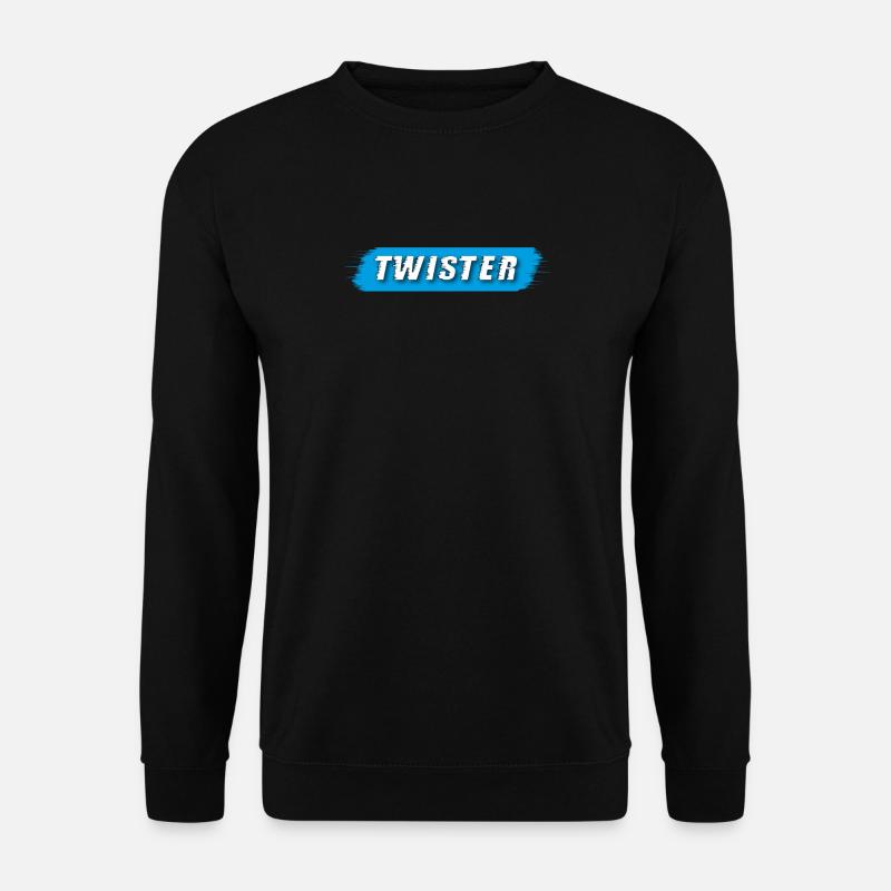 Twister Schriftzug blau - Unisex Pullover - Schwarz