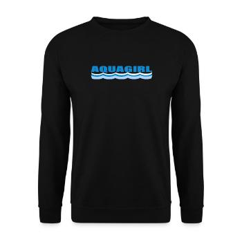AQUAGIRL - Unisex Sweatshirt - black - Front - Alina (178cm) & Michal (187cm)