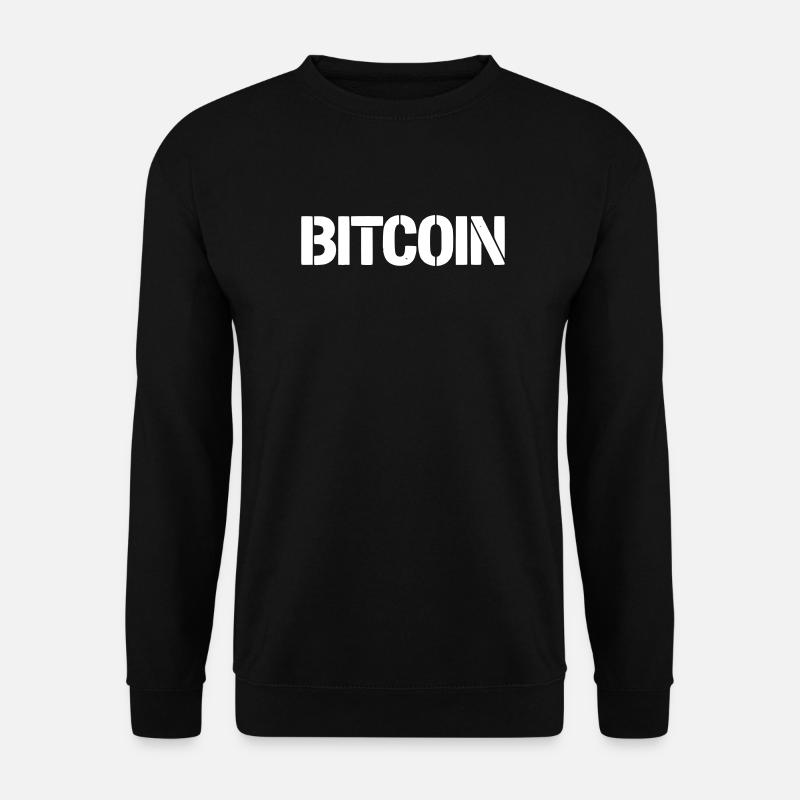 Pochoir de lettrage Bitcoin Clean - Sweat-shirt Unisexe - noir