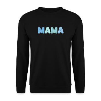 Patchwork Geschenkidee für Mama zum Muttertag - Unisex Pullover - Schwarz - Vorne - Alina (178cm) & Michal (187cm)