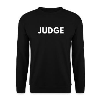 Order In The Court Judge Funny Legal Profession - Unisex Sweatshirt - black - Front - Alina (178cm) & Michal (187cm)
