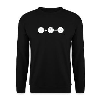 Basketball Love - Unisex Pullover - Schwarz - Vorne - Alina (178cm) & Michal (187cm)