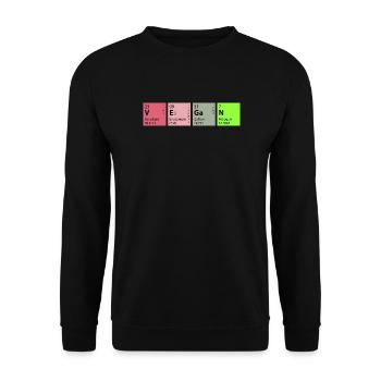 Chemie Vegan - Unisex Pullover - Schwarz - Vorne - Alina (178cm) & Michal (187cm)