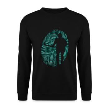 Field hockey Hockey DNA artificial turf ball - Unisex Sweatshirt - black - Front - Alina (178cm) & Michal (187cm)