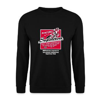 Supercross - Moto Cross - Motocross - Unisex Pullover - Schwarz - Vorne - Alina (178cm) & Michal (187cm)