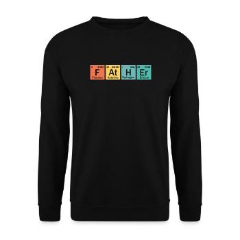 Father element - Sweat-shirt Unisexe - noir - Devant - Alina (178cm) & Michal (187cm)