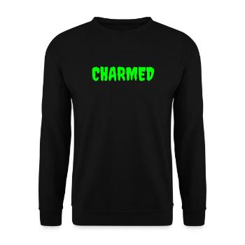 Enchanted Forest Mythical Creature Design - Unisex Sweatshirt - black - Front - Alina (178cm) & Michal (187cm)