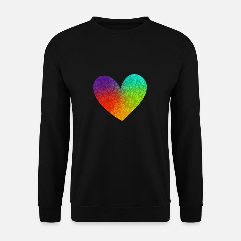 Herz heart Liebe - Unisex Pullover - Schwarz