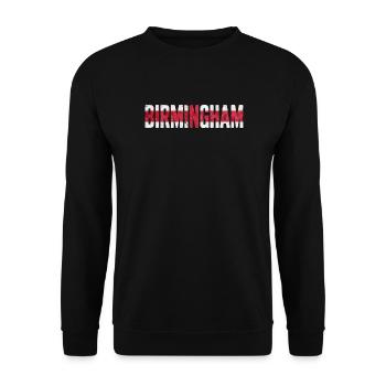 Birmingham, England - Unisex Sweatshirt - black - Front - Alina (178cm) & Michal (187cm)