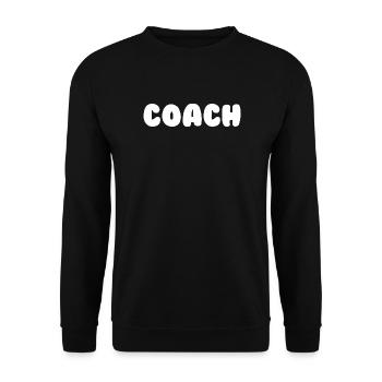 Coach Trainer Sport - Unisex Sweatshirt - black - Front - Alina (178cm) & Michal (187cm)