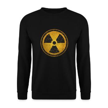 nuclear symbol - Unisex Sweatshirt - black - Front - Alina (178cm) & Michal (187cm)