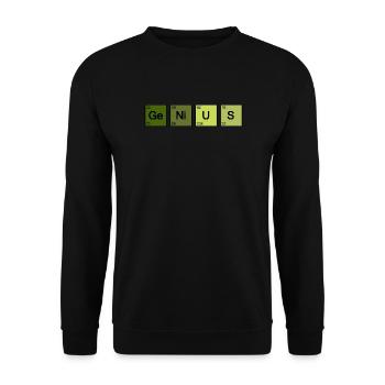 Genius Nerd Geek - Sweat-shirt Unisexe - noir - Devant - Alina (178cm) & Michal (187cm)