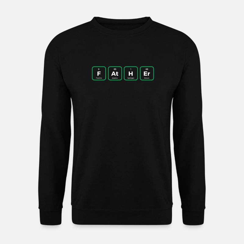 Vater - Periodensystem, ursprüngliches Design - Unisex Pullover - Schwarz