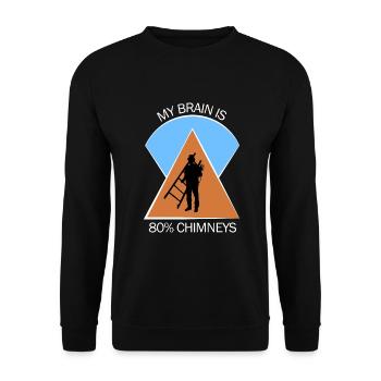 Chimney Sweep Chimney Sweep - Unisex Sweatshirt - black - Front - Alina (178cm) & Michal (187cm)