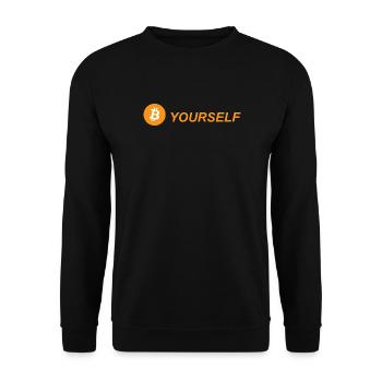 Bitcoin BTC - Sweat-shirt Unisexe - noir - Devant - Alina (178cm) & Michal (187cm)