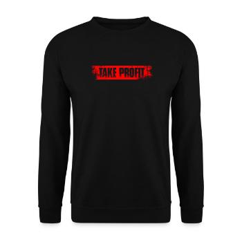 Take profit Stock Market Stock Market Trader - Unisex Sweatshirt - black - Front - Alina (178cm) & Michal (187cm)