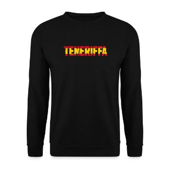 Teneriffa Flagge Spanien - Unisex Pullover - Schwarz - Vorne - Alina (178cm) & Michal (187cm)