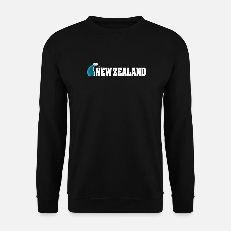 Kiwi-Vogel-Karikatur Neuseeland - Unisex Pullover - Schwarz