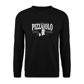 Pizzaiolo - Unisex Pullover - Schwarz - Vorne - Alina (178cm) & Michal (187cm)