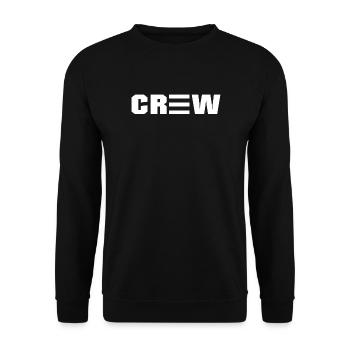 Crew white design - style for your team - Unisex Sweatshirt - black - Front - Alina (178cm) & Michal (187cm)