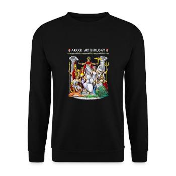 Mythologie grecque Dieux - Sweat-shirt Unisexe - noir - Devant - Alina (178cm) & Michal (187cm)
