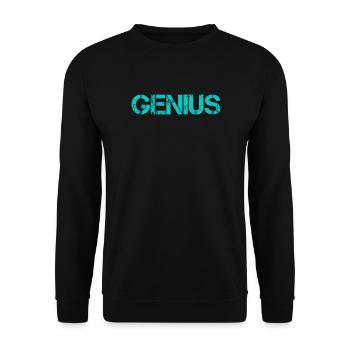 GÉNIE - Sweat-shirt Unisexe - noir - Devant - Alina (178cm) & Michal (187cm)