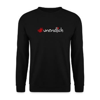 infinite - Unisex Sweatshirt - black - Front - Alina (178cm) & Michal (187cm)