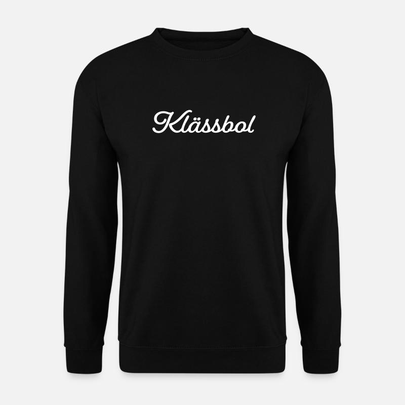 Klässbol weiß - Unisex Pullover - Schwarz