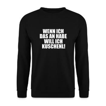Cuddling disant relation idée cadeau - Sweat-shirt Unisexe - noir - Devant - Alina (178cm) & Michal (187cm)