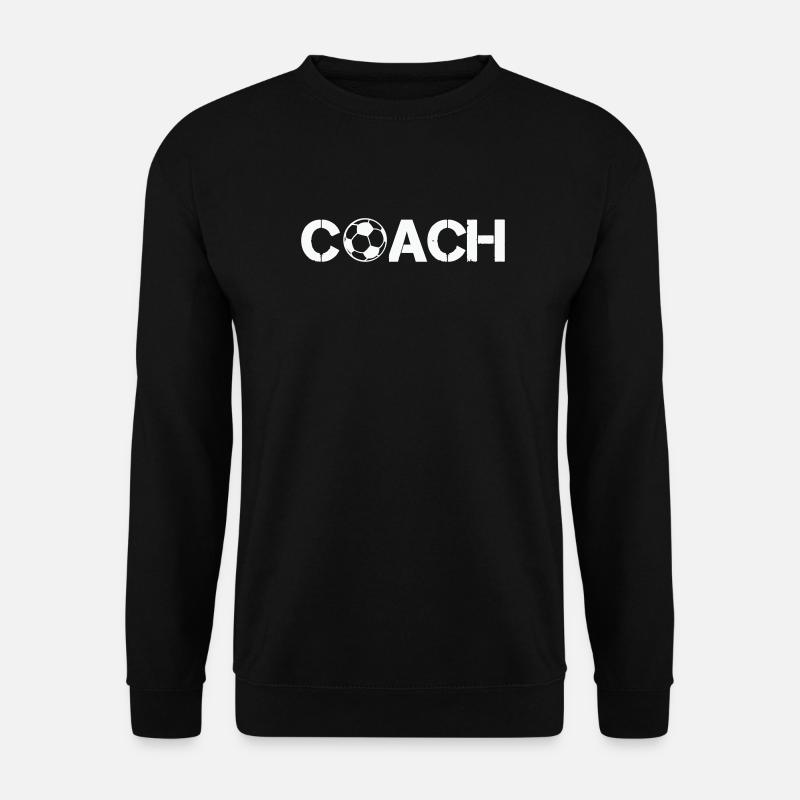 Coachi Ball Fußball Logo - Unisex Pullover - Schwarz